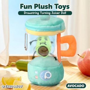 Baby Pull Line Spinning <strong>Toy</strong> Set Portable Diy Assembly Pretend Play Electric Plush Educational Mini Avocado Juicer <strong>Machine</strong> <strong>Toy</strong> - Product Image 2