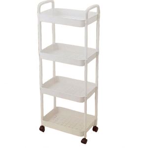 Multi-layer Household <b>Storage</b> <b>Rack</b> Wheeled Trolley Bathroom <b>Storage</b> <b>Rack</b> Living Room Floor Rolling Snack <b>Storage</b> <b>Rack</b> - Product Image 4