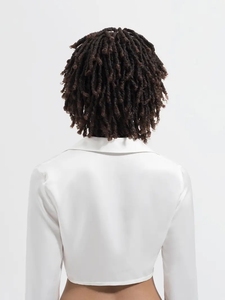 Nouvelle Mode Naturel Afro Crépus Bouclés Crochet Machine Made Synthétique Ombre Perruques Pour Les Femmes Noires Dreadlocks Cosplay Perruques - Product Image 3