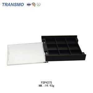 Boîtier de fard à paupières en gros, 9 compartiments, personnalisé, vide, en plastique, 9 couleurs, avec couvercle transparent, palette de fard à paupières avec logo personnalisé - Product Image 6