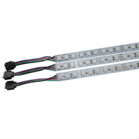 Barra de luz led rgb 24V de buena calidad smd 5050 tira led rígida rgb con AL Vivienda + pc con 44Key o Mini controlador