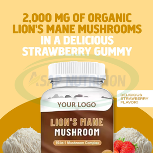 Ausreson OEM Gomitas de Extracto de Melena de León Orgánica, Suplementos Diarios para el Cerebro, 5000 mg, <span class=keywords><strong>Comprar</strong></span> Gomitas de Melena de León - Product Image 2