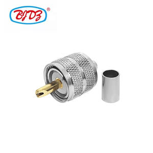 Fabrika kaynağı UHF LMR240 <span class=keywords><strong>PL</strong></span>-259 takılabilir kablo ucu RG59 RG8X 4D-FB kablo RF koaksiyel koaksiyel konnektör için H-155 erkek LMR-240 konnektör - Product Image 5