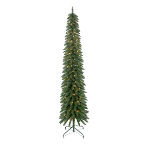Árbol <span class=keywords><strong>de</strong></span> <span class=keywords><strong>Navidad</strong></span> Artificial <span class=keywords><strong>de</strong></span> PVC Preiluminado en Oferta, Decoración Navideña, Árbol <span class=keywords><strong>de</strong></span> <span class=keywords><strong>Navidad</strong></span> <span class=keywords><strong>Delgado</strong></span> y Elegante - Product Image 1