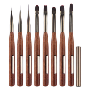Nouveau Outil de Nail Art 3-en-1 Manche en Bois de Santal Chat Œil <span class=keywords><strong>Gel</strong></span> Vernis Ligneur <span class=keywords><strong>Pinceau</strong></span> Ovale Carré Stylo Avec Bâtonnets Magnétiques - Product Image 1