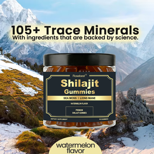 Rosebest Custom 1500mg Pure Organic Himalayan Organic Shilajit Lions Mane and Sea Moss Gummies Candy Supplement with Ashwagandha - Product Image 4