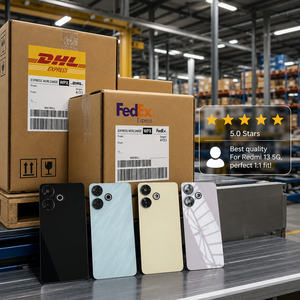 Verre arrière de téléphone portable pour Redmi 13 5G, couvercle de batterie de remplacement, ajustement parfait 1:1, pièces de réparation, prix de gros pour les magasins - Product Image 5