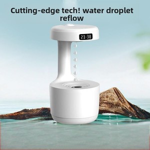 Anti-Gravity Ultrasonic Humidifier Humidistat USB Powered Silent 36dB Anti-Dry Burning <b>Night</b> <b>Light</b> 0.5-1L Capacity Household - Product Image 2