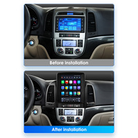 Autoradio Android vertical CARUPEZ 9,7 pouces pour Hyundai Santa Fe 2 2006-2012, navigation GPS, DSP, caméra de recul, CarPlay sans fil