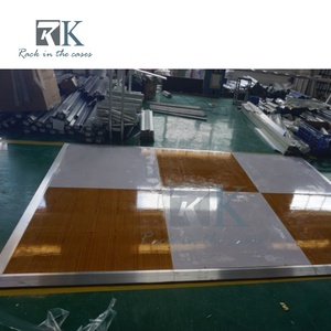 Panneau de sol de danse extérieur coloré à prix d'usine avec bord en aluminium pour décoration de mariage - Product Image 3