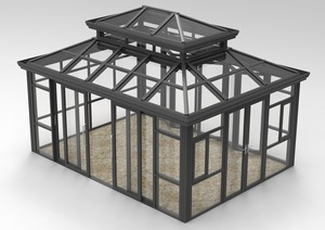 Solárium exterior <span class=keywords><strong>de</strong></span> fabricación directa con paneles <span class=keywords><strong>de</strong></span> vidrio templado, independiente y desmontable para terraza o patio. - Product Image 2