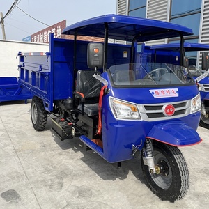 Tricycle motorisé diesel à benne hydraulique pour le transport <span class=keywords><strong>de</strong></span> marchandises, avec moteur diesel et carrosserie fermée, idéal pour l'agriculture - Vente en gros usine - Product Image 5