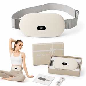 Ceinture chauffante menstruelle électronique intelligente pour les femmes Coussin chauffant pour le soulagement de la douleur avec massage par vibration pour l'application de la taille - Product Image 1