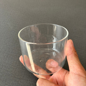 Personalizzato stile giapponese multifunzionale cilindro salsa piatto contenitore di <span class=keywords><strong>vetro</strong></span> vasetto insalatiera per gelato torta candela - Product Image 3