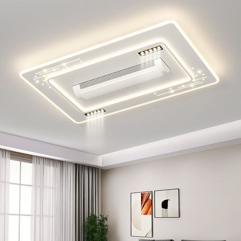 Modern Industrial Design Style LED Ceiling Fan Lamp Luxury Embossed Smart Remote Control for Home Hotel Room Decor Input 220V