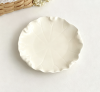 Assiette Créative Jetable Minimaliste en Céramique de 6 Pouces pour Petit-Déjeuner et Dessert – Assiette à Fruits et Petits Plats Froids Haute Sensation