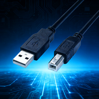 Kabel Printer & Scanner AOTECH USB A ke B 2.0 Kecepatan Tinggi dengan Selubung PVC Konduktor Tembaga Berlapis Timah Panjang 1.5m Garansi 12 Bulan