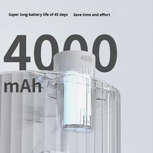 Fontaine à eau automatique sans fil <span class=keywords><strong>pour</strong></span> chat et <span class=keywords><strong>chien</strong></span>, 95 oz/2,8 L, en acier inoxydable, bol à eau potable <span class=keywords><strong>pour</strong></span> animaux de compagnie, capteur, alimentation électrique, 3 modes de fonctionnement - Product Image 3
