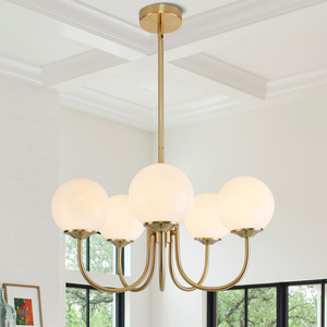 Nordic Modern Glass Ball Pendant <b>Light</b>: Luxe-Casual, Minimalist Design for Dining Rooms, Bedside Tables, Living Rooms, and Cafés - Product Image 6