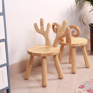 Tabouret rond en bois massif, tabouret bas en chêne pour changer de chaussures à la maison, durable - Product Image 3