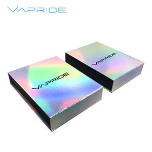Boîte cadeau coulissante personnalisée en aluminium holographique effet laser arc-en-ciel avec ruban de tirage pour bijoux, écouteurs, bonbons, lunettes de soleil - Product Image 5