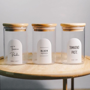 Nhà Bếp Gia Vị Mason <span class=keywords><strong>Jar</strong></span> Thủy Tinh Lưu Trữ <span class=keywords><strong>Jar</strong></span> Set Silicone Tay Áo 24Oz 120Ml 250Ml 6 8 32 Oz Kim Loại Nắp Với Muỗng Tre Nắp - Product Image 4