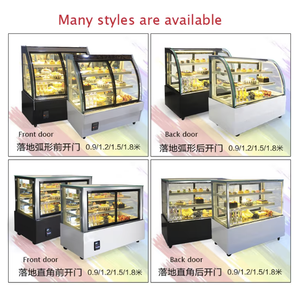 Vitrinas de confitería de Chocolate con refrigeración ventilada de vidrio, nevera, refrigerador, aire, pastelería dulce, exhibición de panadería - Product Image 5