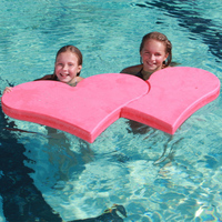 Tapis flottant pour la plage, la piscine et les sports nautiques, pour enfants et adultes, avec poignées, motif Cœur Amoureux, idéal pour la navigation sur lac, les jeux aquatiques et le surf, jouet de piscine