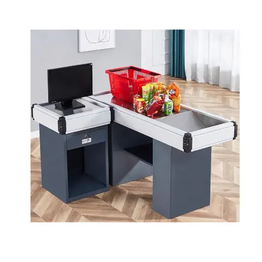 different color cashier desk ues in grocery store and supermarket with good price