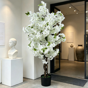 <span class=keywords><strong>Fleurs</strong></span> artificielles écologiques, faux cerisiers en <span class=keywords><strong>fleurs</strong></span> pour l'intérieur, cadeau de mariage, décoration pour événements, anniversaires, fêtes, vacances - Product Image 4