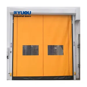 Porta de PVC para sala limpa de fábrica, porta de PVC auto-isolada e barata com zíper, auto-reparável, à prova de ar, ação rápida e de boa qualidade