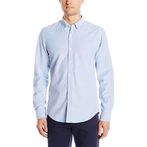 <span class=keywords><strong>Camicia</strong></span> Casual in cotone <span class=keywords><strong>Oxford</strong></span> da uomo in cotone <span class=keywords><strong>blu</strong></span> Regular Fit - Product Image 3