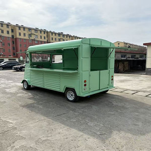 Camion de cuisine mobile vintage avec machine à crème glacée, machine à granita et plaque à glace frite – Solution commerciale - Product Image 4