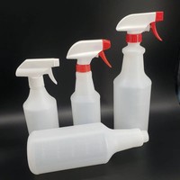 Bouteille de pulvérisation à gâchette en HDPE vide de couleur naturelle 500ml 750ml 1000ml 32oz avec vaporisateur à gâchette 28/400 pour jardin