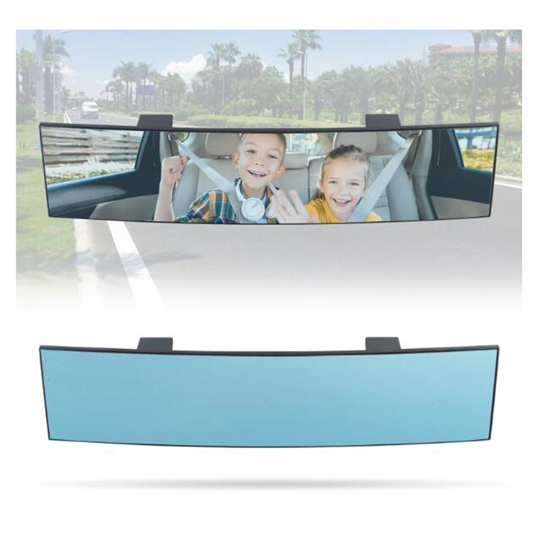 Rectangular Blue Car Interior Rearview Mirror