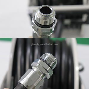 Enrouleur en métal rétractable de 1 pouce 50 pieds, chariot à carburant pour tuyau d'arrosage et enrouleur - Product Image 6