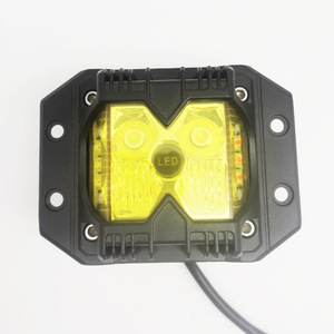 4 Inch <b>Led</b> <b>Work</b> <b>Light</b> Bar Off Road Lighting For Truck With Yellow And White <b>Light</b> Dc Power Plastic Body - Product Image 3