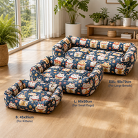 Coussin carré en tissu imprimé créatif pour chien et chat, nid pour animaux toutes saisons, amovible et lavable, pour petits animaux