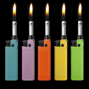 Dongqi Compact Kitchen Lighter With Open Flame Windproof <b>Refillable</b> For <b>Candle</b> Fireplace BBQ Stove Camping - Product Image 5