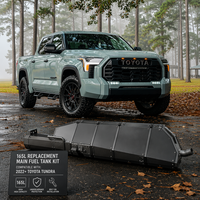 Nouveau réservoir de carburant robuste en alliage Al Mg 180L/165L pour Toyota Tundra 4WD - Voyage longue distance et conditions extrêmes, portée étendue