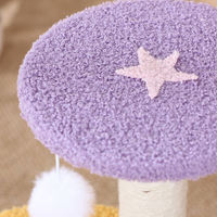 Arbre à chat moderne multifonctionnel à 2 niveaux avec poteau à gratter en sisal, lit en peluche et jouet interactif à balle pour intérieur