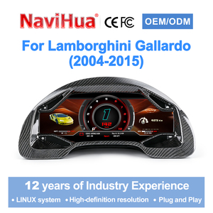 Navihua Nouvelle Version Améliorée 12.3'' pour Lamborghini Gallardo 2004-2015 - Tableau de Bord Numérique, Compteur de Vitesse, Système Linux Auto - Product Image 1
