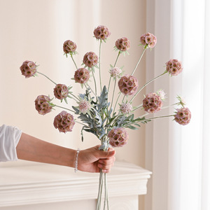 Fleurs artificielles à tête unique en soie pour décoration de mariage, bouquet, ornement de maison, décoration de plafond - Product Image 1