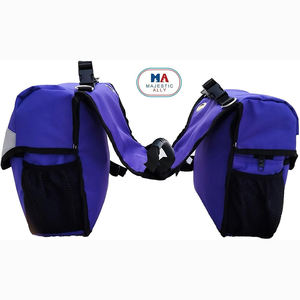 Free sample Reflective Padded with Pockets and <b>Water</b> <b>Bottle</b> <b>Carrier</b>, Durable Equestrian Saddle Bag - Product Image 1