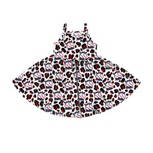 ชุดเดรสเด็กผู้หญิงผ้าไหมนุ่มแบบลำลองสำหรับฤดูร้อน รุ่น BQ-526-XXM สายเดี่ยวทรงเอไลน์ - Product Image 2