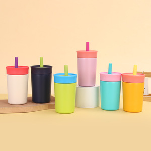 Tasse thermos moderne en acier inoxydable de 12oz avec paille compacte portable de haute qualité 304 tasse à café sous vide pour cadeaux d'affaires - Product Image 1