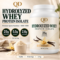 Poudre de protéines pour adultes OEM ODM avec 25 g d'isolat de lactosérum hydrolysé à 100 % et créatine, complément alimentaire pour la croissance musculaire