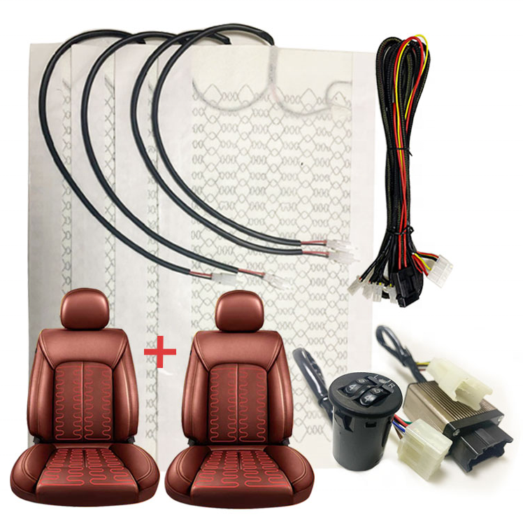 Универсальный 5-ступенчатая цилиндр переключатель с двойным сидением и углеродного волокна автокресло нагревательный элемент