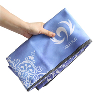 Toalla de Yoga Antideslizante de Microfibra Personalizada al por Mayor con Puntos de PVC para Yoga Caliente, Pilates, Gimnasio, Estudio de Fitness, Pedidos al por Mayor, OEM