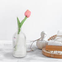 Diffuseurs d'aromathérapie de style romain Vase vide rond diffuseur de roseau en verre d'arôme bouteilles pour ensembles de diffuseurs de roseau de remplacement bricolage